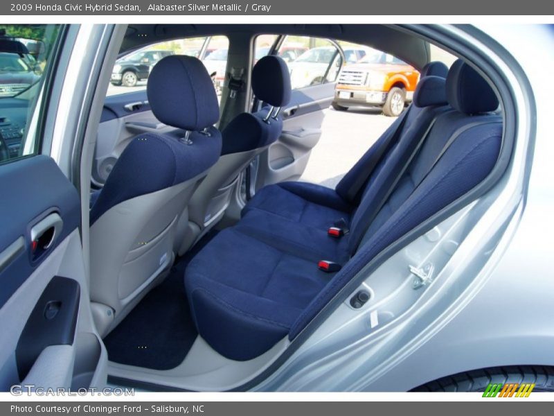 Alabaster Silver Metallic / Gray 2009 Honda Civic Hybrid Sedan