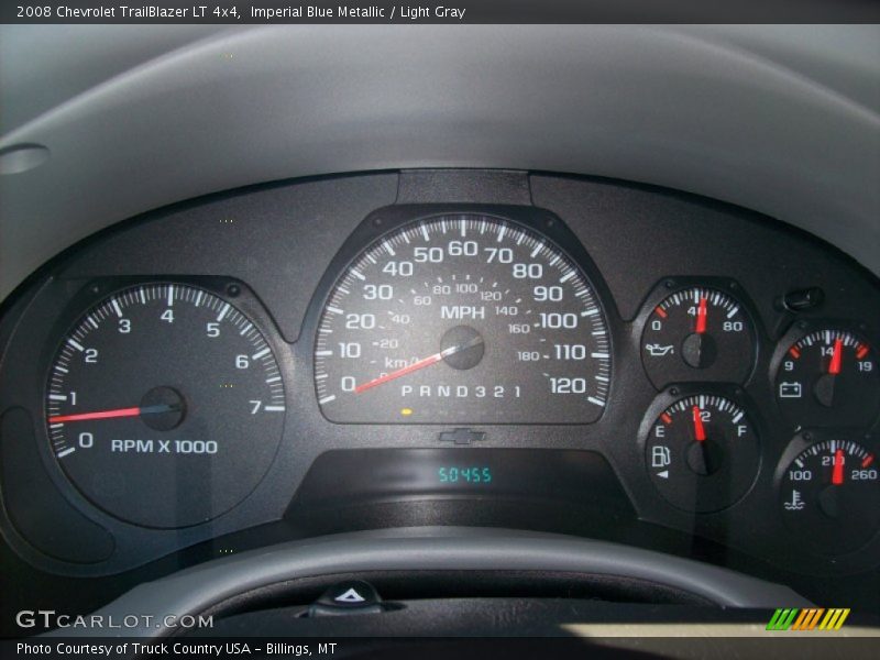 Imperial Blue Metallic / Light Gray 2008 Chevrolet TrailBlazer LT 4x4