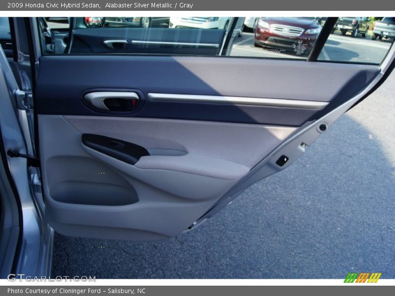 Alabaster Silver Metallic / Gray 2009 Honda Civic Hybrid Sedan
