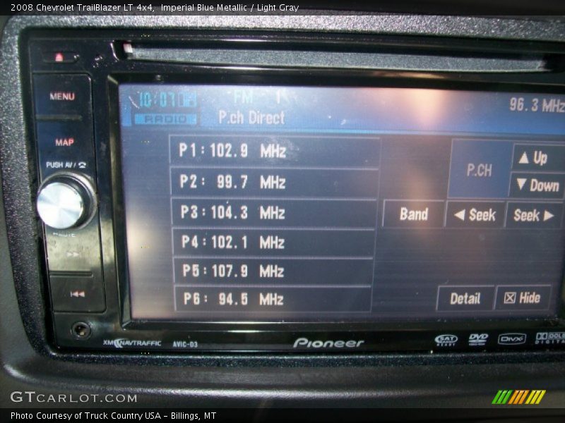 Imperial Blue Metallic / Light Gray 2008 Chevrolet TrailBlazer LT 4x4