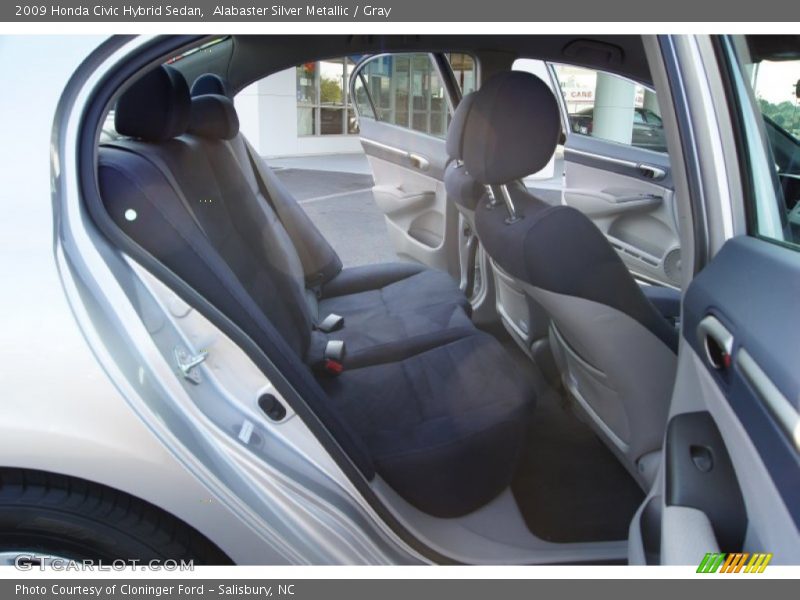 Alabaster Silver Metallic / Gray 2009 Honda Civic Hybrid Sedan