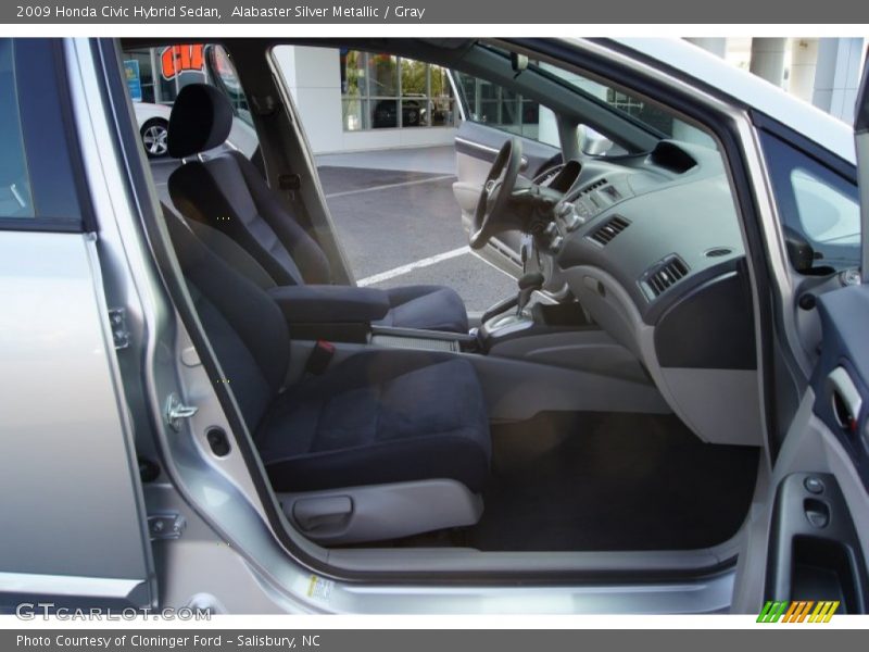 Alabaster Silver Metallic / Gray 2009 Honda Civic Hybrid Sedan