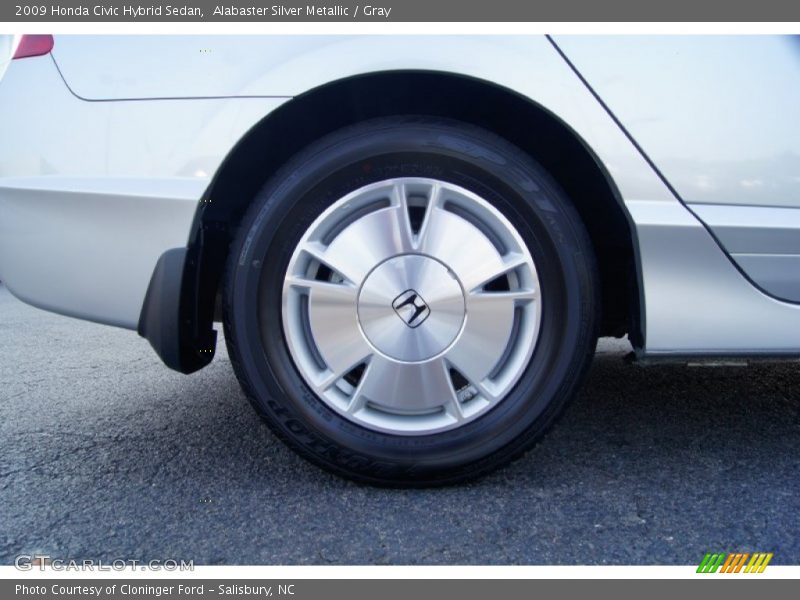 Alabaster Silver Metallic / Gray 2009 Honda Civic Hybrid Sedan