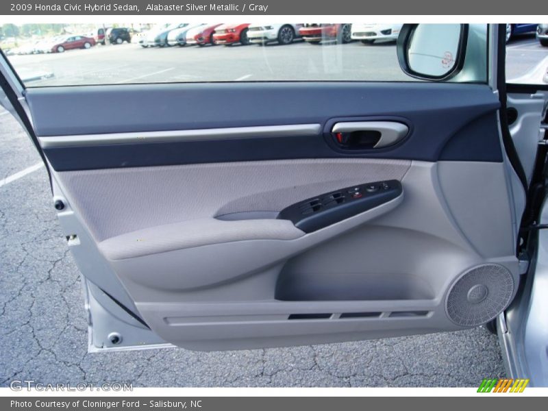 Alabaster Silver Metallic / Gray 2009 Honda Civic Hybrid Sedan