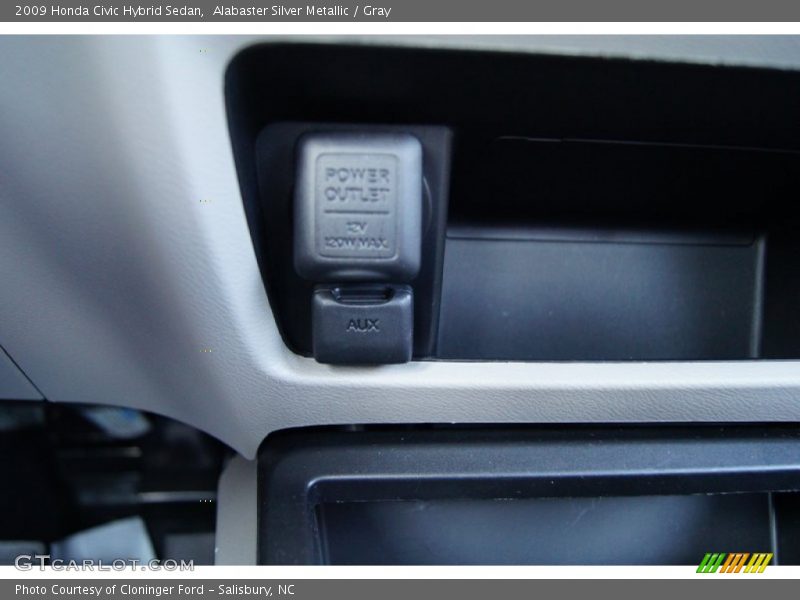 Alabaster Silver Metallic / Gray 2009 Honda Civic Hybrid Sedan