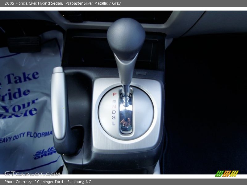 Alabaster Silver Metallic / Gray 2009 Honda Civic Hybrid Sedan