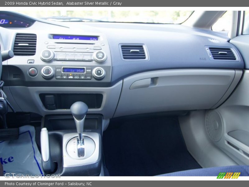 Alabaster Silver Metallic / Gray 2009 Honda Civic Hybrid Sedan