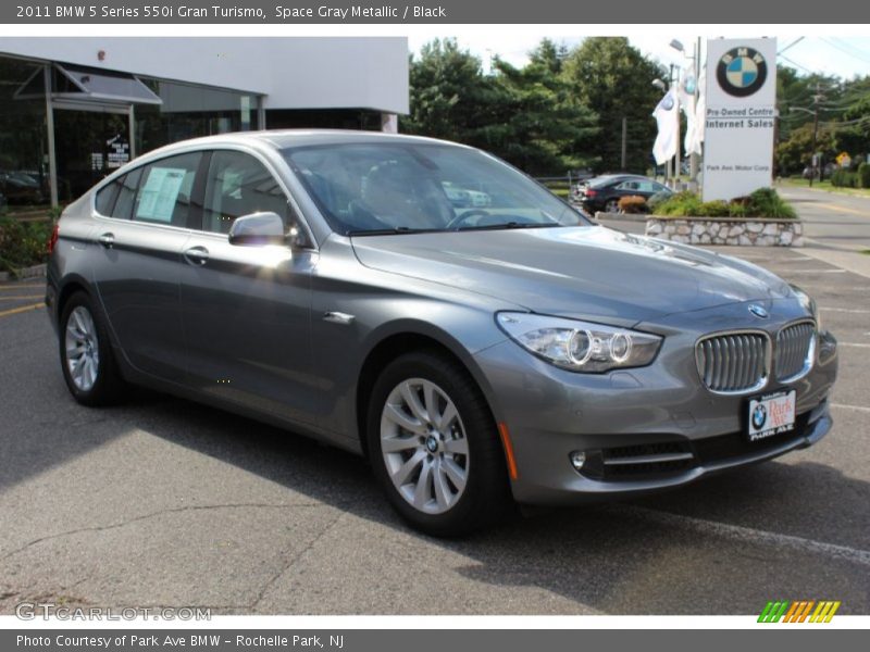 Space Gray Metallic / Black 2011 BMW 5 Series 550i Gran Turismo