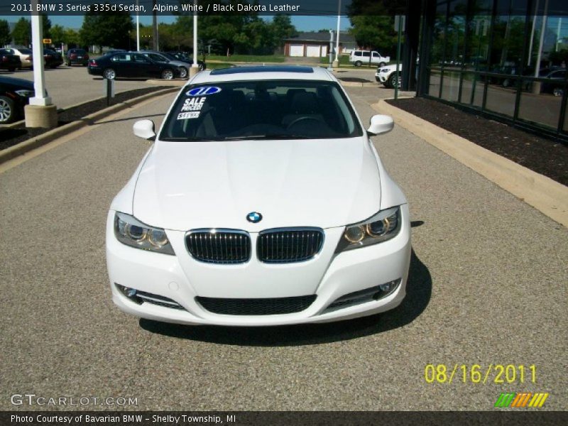 Alpine White / Black Dakota Leather 2011 BMW 3 Series 335d Sedan