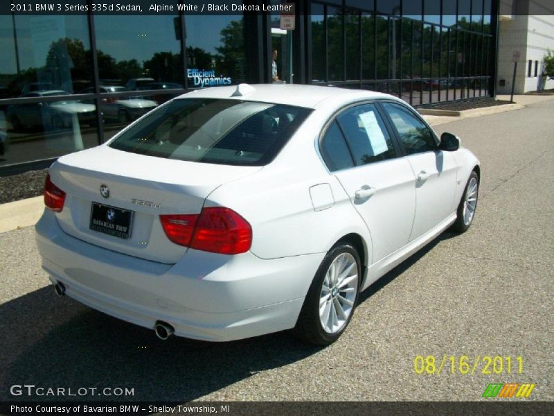 Alpine White / Black Dakota Leather 2011 BMW 3 Series 335d Sedan