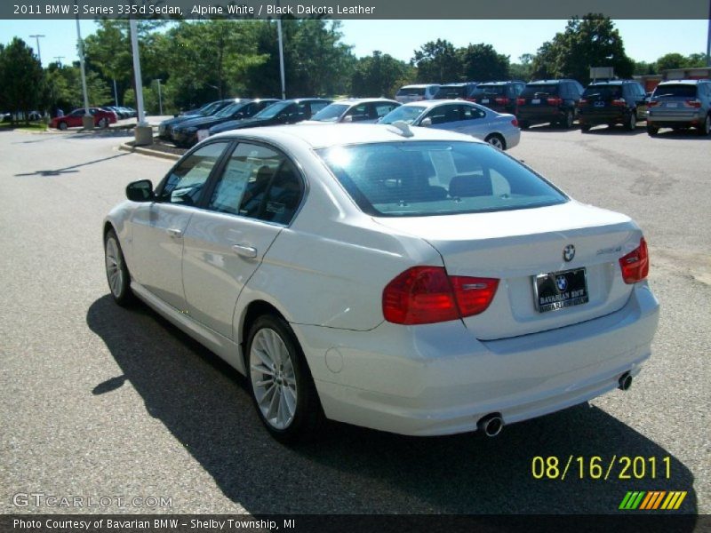 Alpine White / Black Dakota Leather 2011 BMW 3 Series 335d Sedan