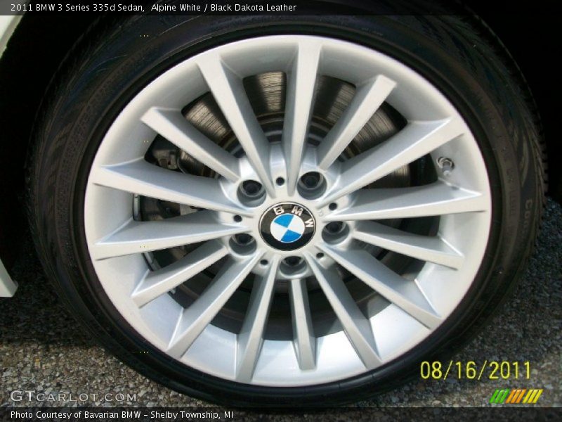 Alpine White / Black Dakota Leather 2011 BMW 3 Series 335d Sedan