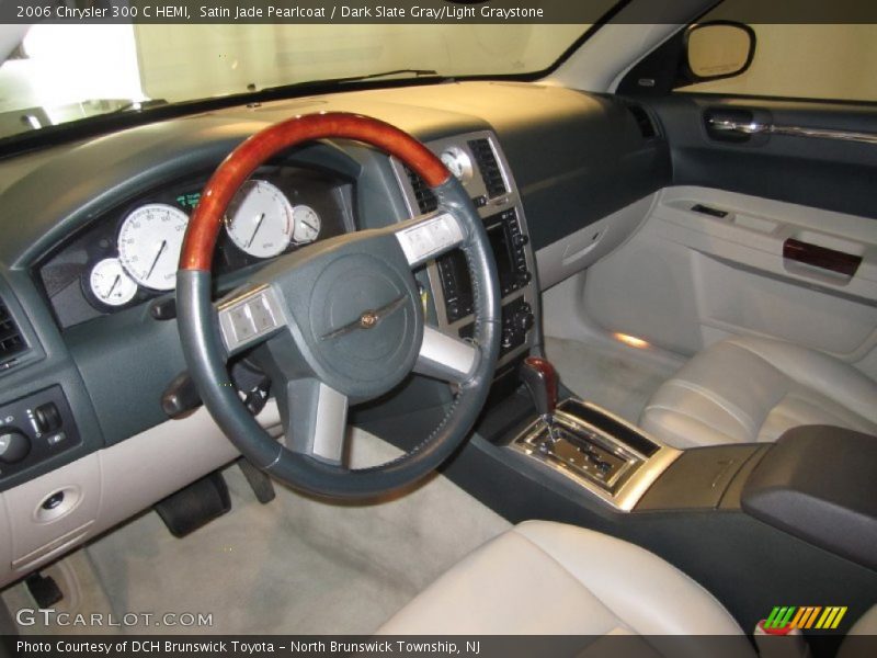 Satin Jade Pearlcoat / Dark Slate Gray/Light Graystone 2006 Chrysler 300 C HEMI