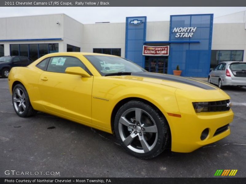 Rally Yellow / Black 2011 Chevrolet Camaro LT/RS Coupe