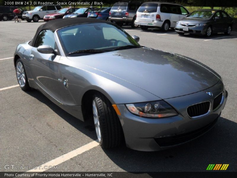 Space Grey Metallic / Black 2008 BMW Z4 3.0i Roadster