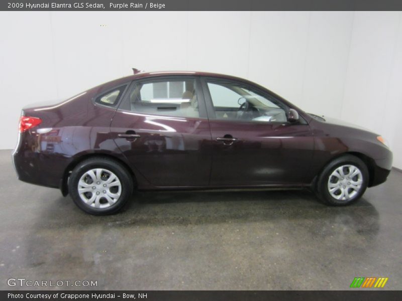 Purple Rain / Beige 2009 Hyundai Elantra GLS Sedan