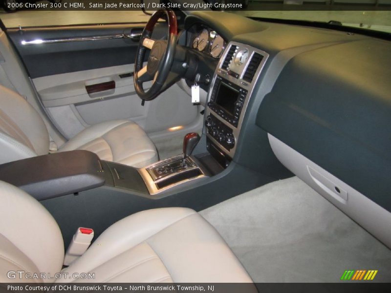 Satin Jade Pearlcoat / Dark Slate Gray/Light Graystone 2006 Chrysler 300 C HEMI