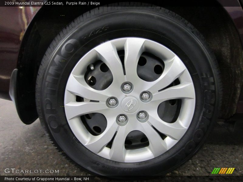 Purple Rain / Beige 2009 Hyundai Elantra GLS Sedan