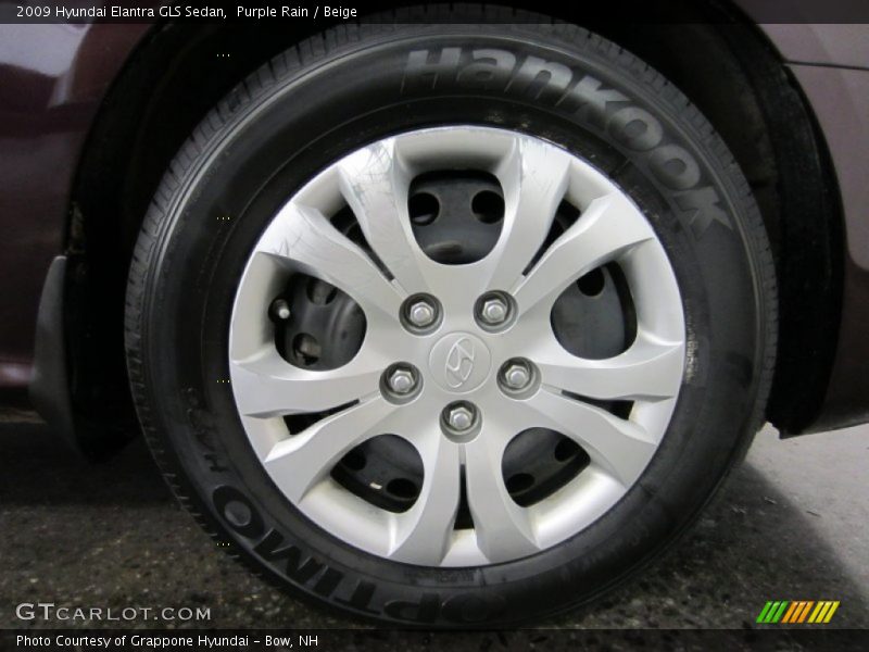 Purple Rain / Beige 2009 Hyundai Elantra GLS Sedan