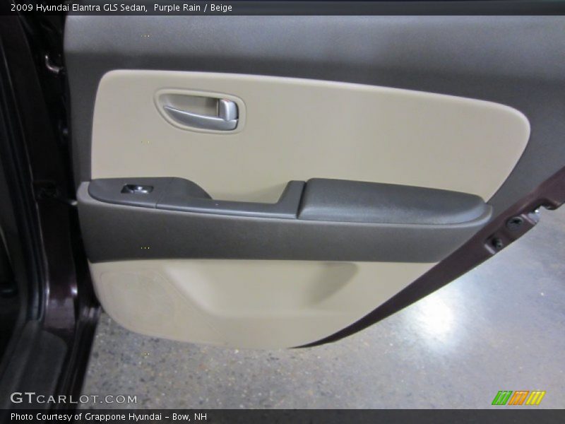 Purple Rain / Beige 2009 Hyundai Elantra GLS Sedan