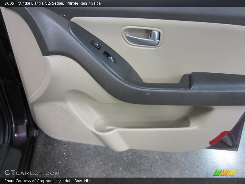 Purple Rain / Beige 2009 Hyundai Elantra GLS Sedan