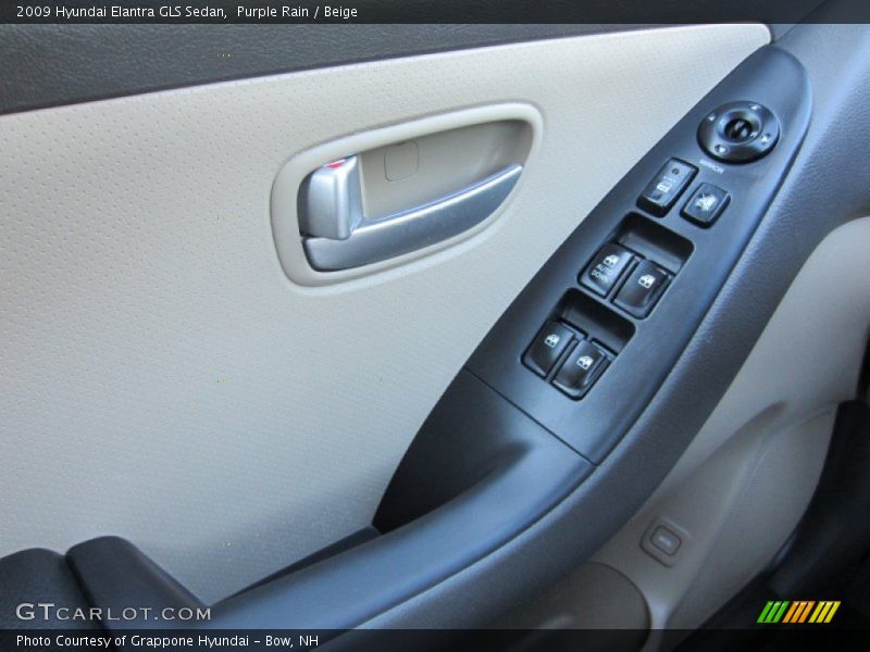 Purple Rain / Beige 2009 Hyundai Elantra GLS Sedan
