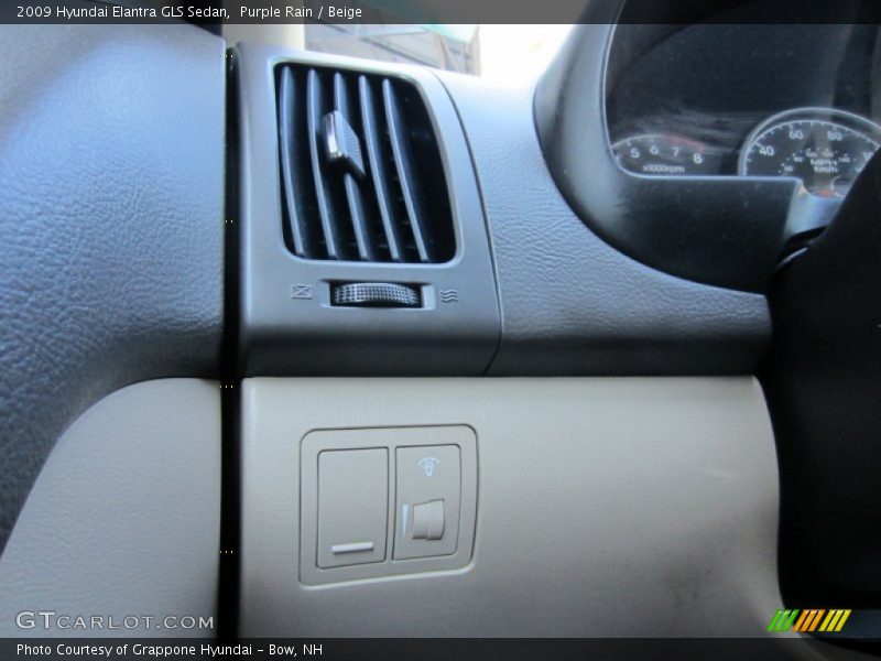 Purple Rain / Beige 2009 Hyundai Elantra GLS Sedan