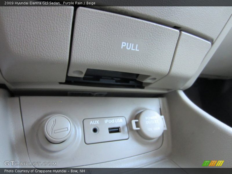 Purple Rain / Beige 2009 Hyundai Elantra GLS Sedan