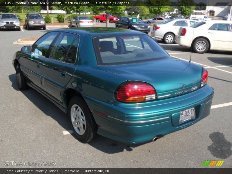 Medium Green Blue Metallic / Graphite 1997 Pontiac Grand Am SE Sedan