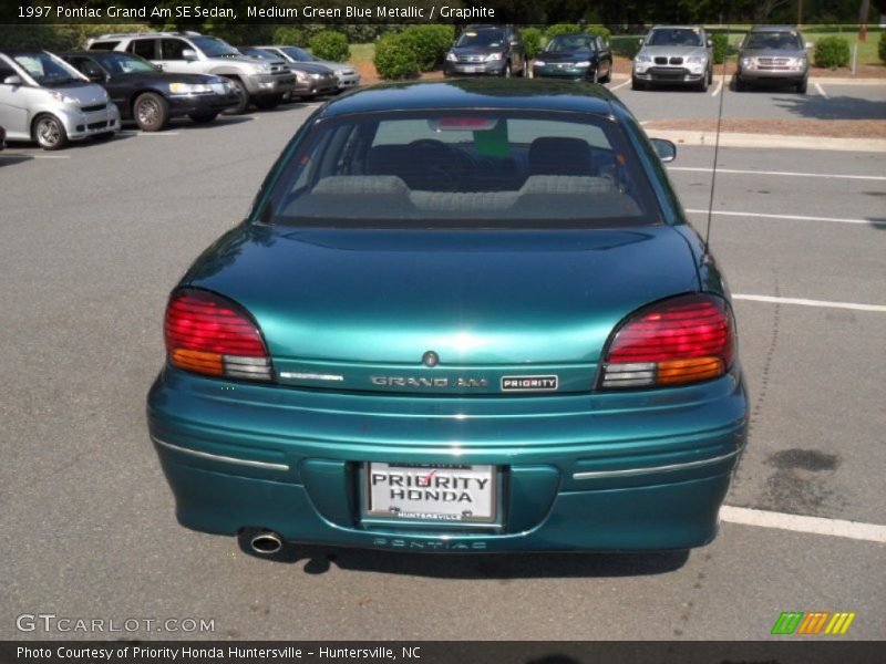 Medium Green Blue Metallic / Graphite 1997 Pontiac Grand Am SE Sedan