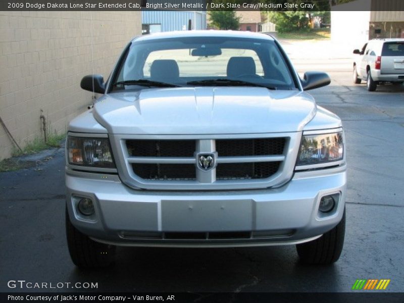 Bright Silver Metallic / Dark Slate Gray/Medium Slate Gray 2009 Dodge Dakota Lone Star Extended Cab