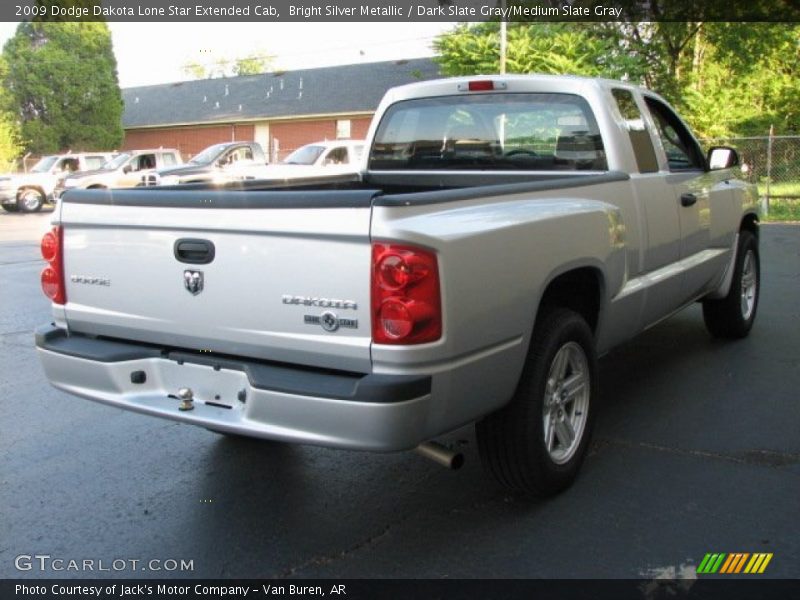 Bright Silver Metallic / Dark Slate Gray/Medium Slate Gray 2009 Dodge Dakota Lone Star Extended Cab