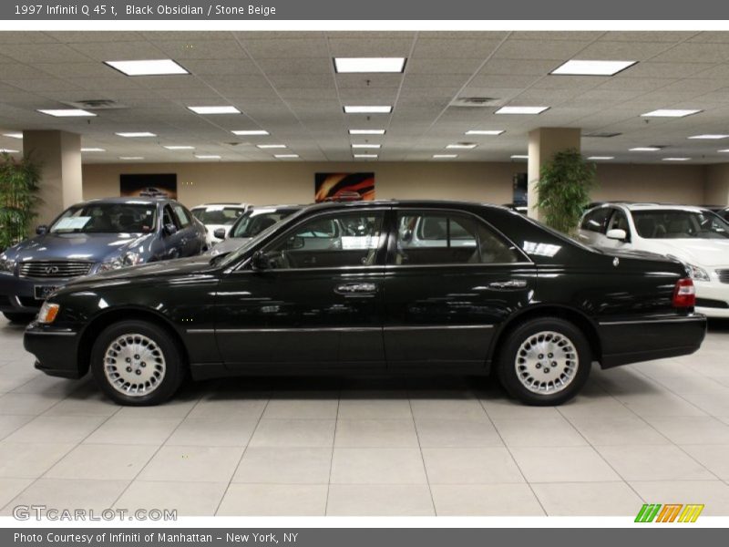 Black Obsidian / Stone Beige 1997 Infiniti Q 45 t