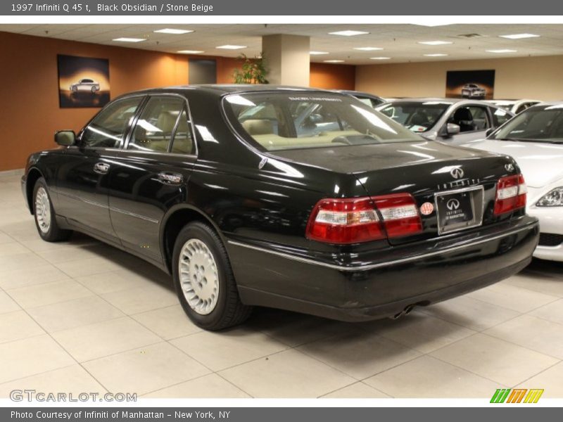Black Obsidian / Stone Beige 1997 Infiniti Q 45 t