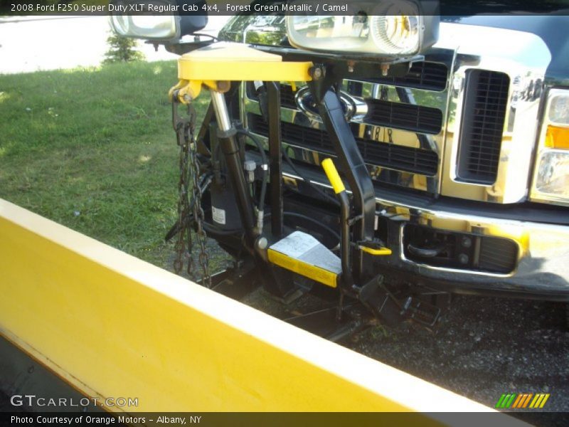 Forest Green Metallic / Camel 2008 Ford F250 Super Duty XLT Regular Cab 4x4