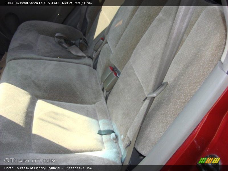 Merlot Red / Gray 2004 Hyundai Santa Fe GLS 4WD