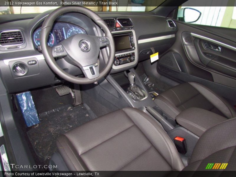 Reflex Silver Metallic / Titan Black 2012 Volkswagen Eos Komfort