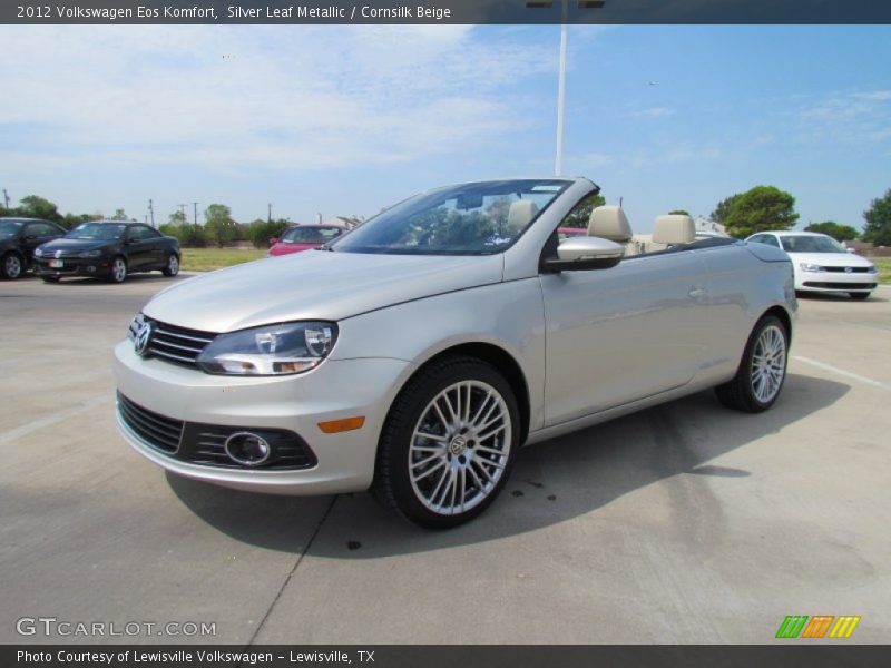 Silver Leaf Metallic / Cornsilk Beige 2012 Volkswagen Eos Komfort