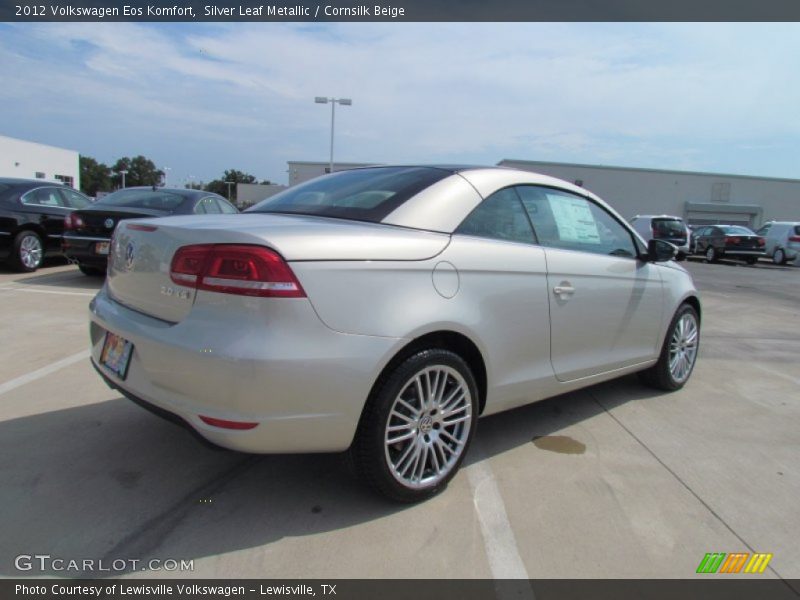 Silver Leaf Metallic / Cornsilk Beige 2012 Volkswagen Eos Komfort