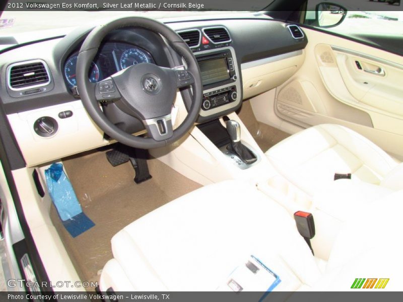Silver Leaf Metallic / Cornsilk Beige 2012 Volkswagen Eos Komfort