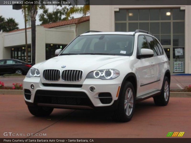 Alpine White / Black 2011 BMW X5 xDrive 35d