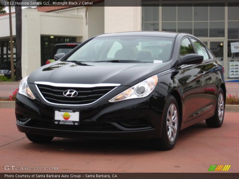 Midnight Black / Camel 2012 Hyundai Sonata GLS