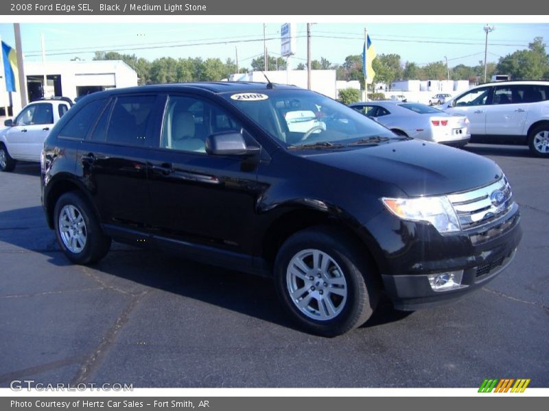 Black / Medium Light Stone 2008 Ford Edge SEL