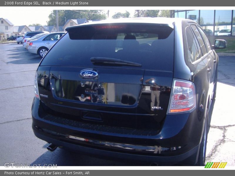 Black / Medium Light Stone 2008 Ford Edge SEL