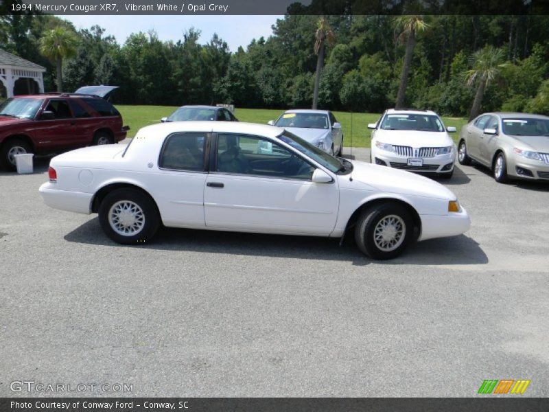 Vibrant White / Opal Grey 1994 Mercury Cougar XR7