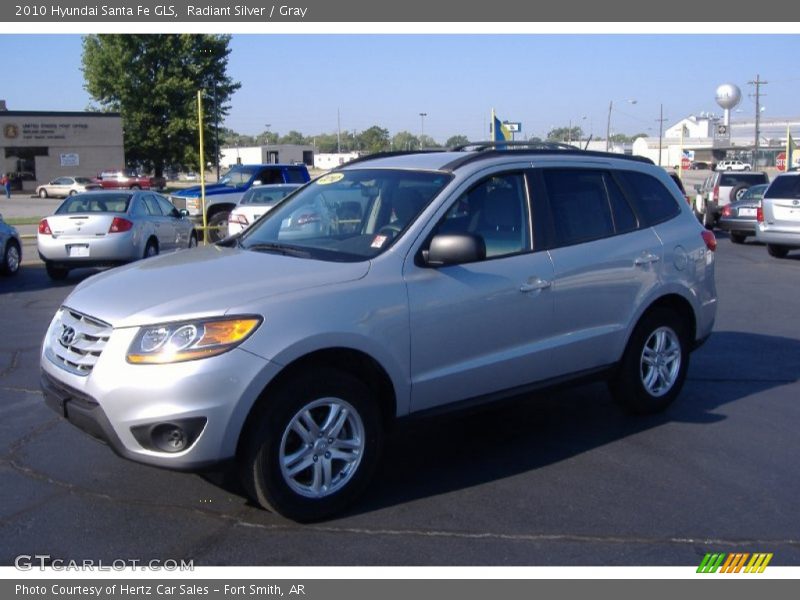 Radiant Silver / Gray 2010 Hyundai Santa Fe GLS
