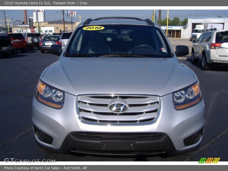 Radiant Silver / Gray 2010 Hyundai Santa Fe GLS