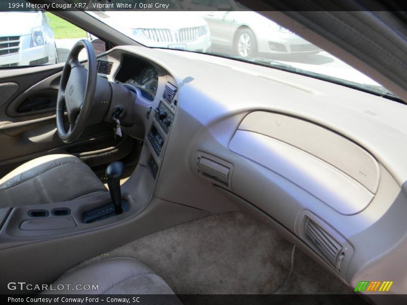 Vibrant White / Opal Grey 1994 Mercury Cougar XR7