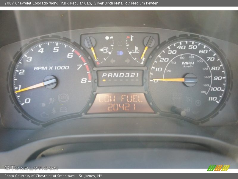 Silver Birch Metallic / Medium Pewter 2007 Chevrolet Colorado Work Truck Regular Cab