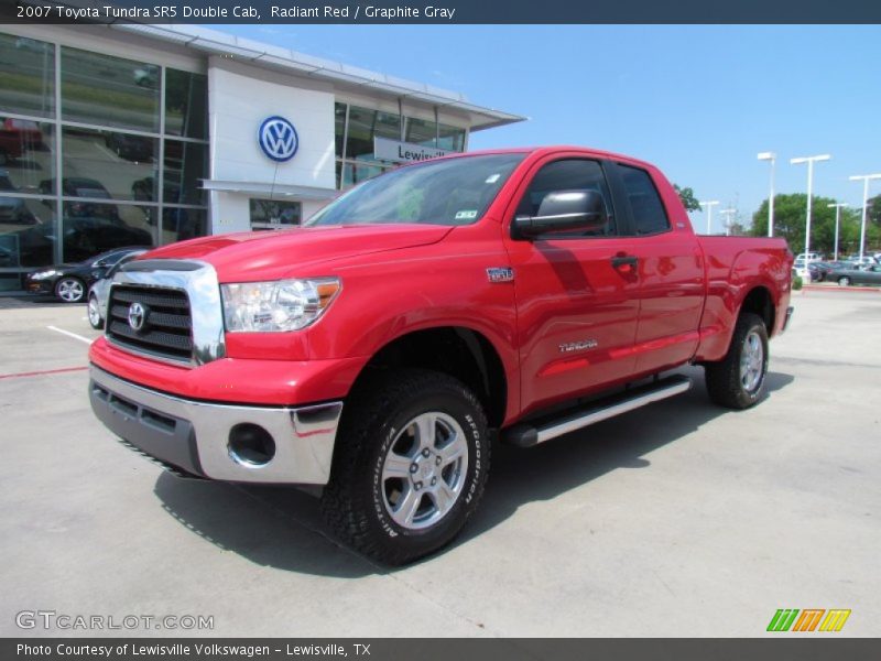 Radiant Red / Graphite Gray 2007 Toyota Tundra SR5 Double Cab